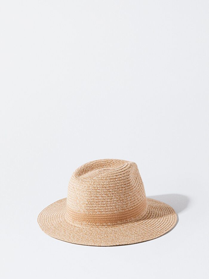 Hasır Efektli Şapka