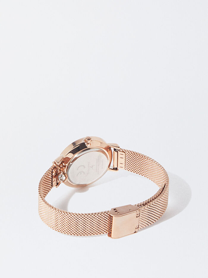 Paslanmaz Çelik Rose Gold Saat