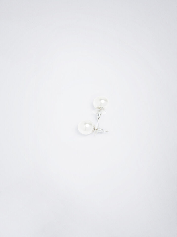 İnci Detaylı Küpe