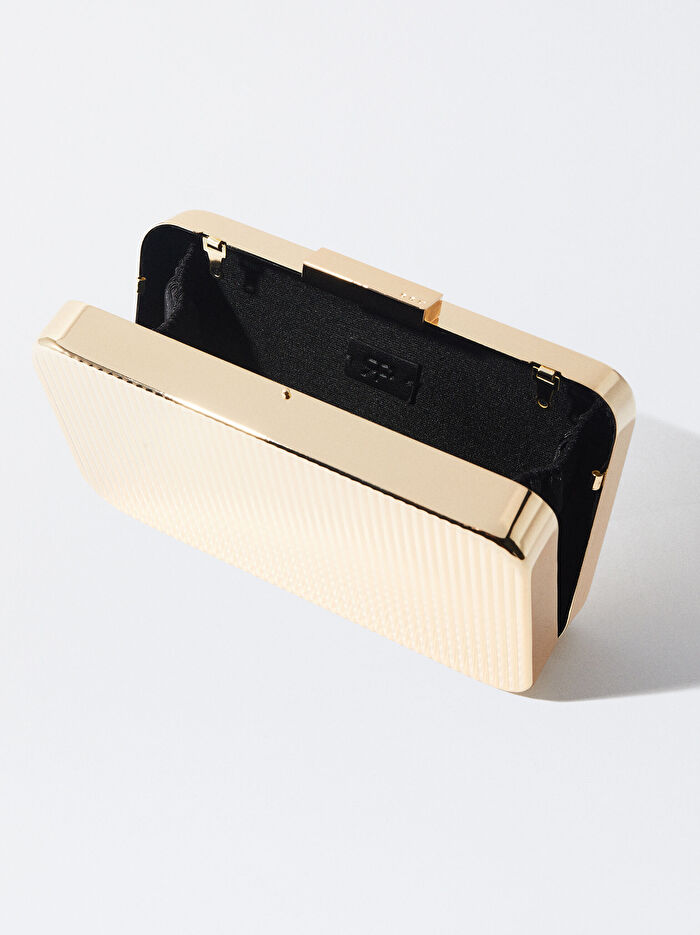 Gold Party Clutch Çanta