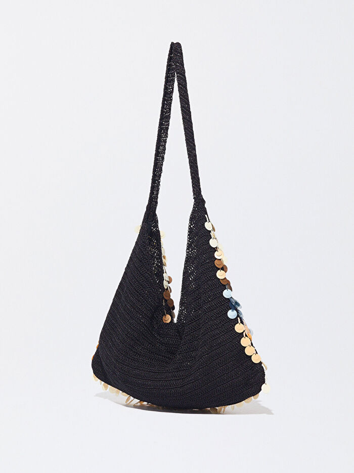 Payetli Omuz Çantası