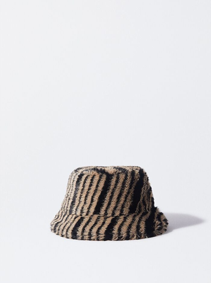 Kürklü Bucket Şapka