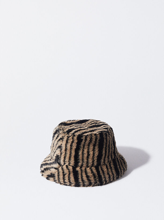 Kürklü Bucket Şapka