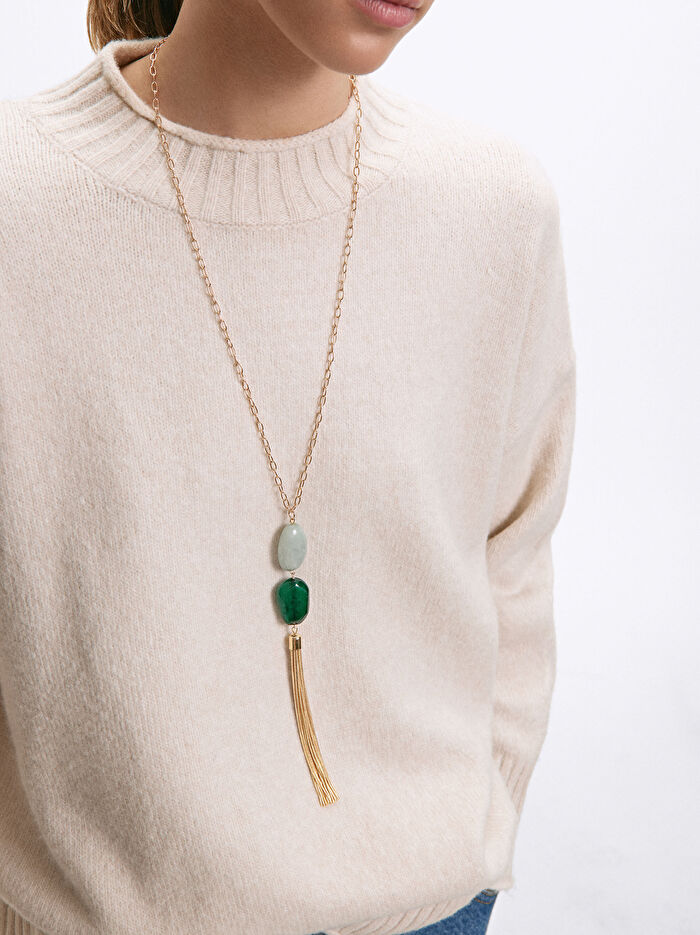 Gold Resin Kolye