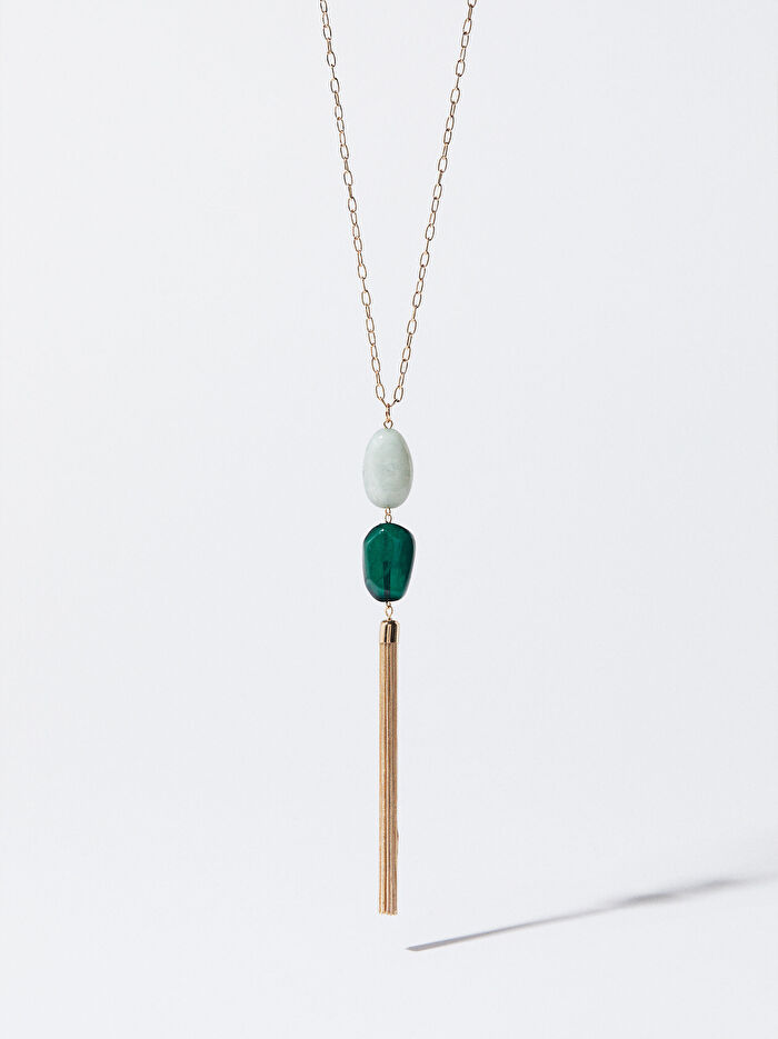 Gold Resin Kolye