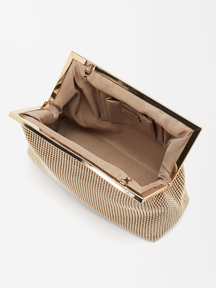 File Kumaş Party El Çantası