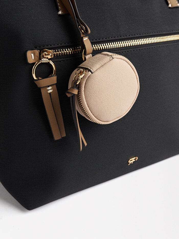 Çıkarılabilir Aksesuarlı Shopper Çanta