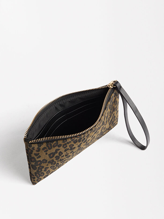 Leopar Desenli Çok Amaçlı Çanta