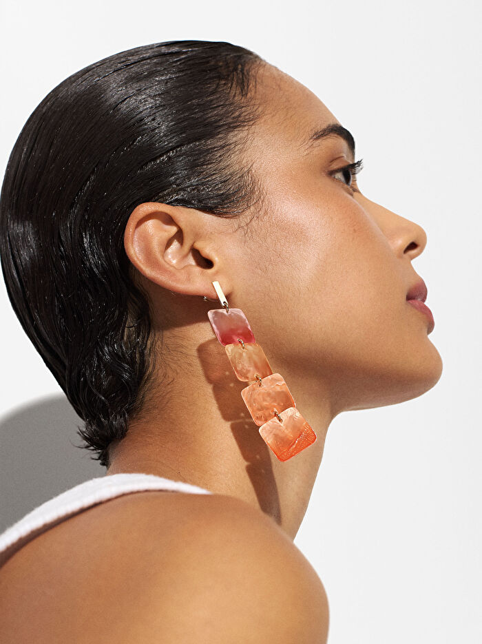 Uzun Deniz Kabuğu Küpe