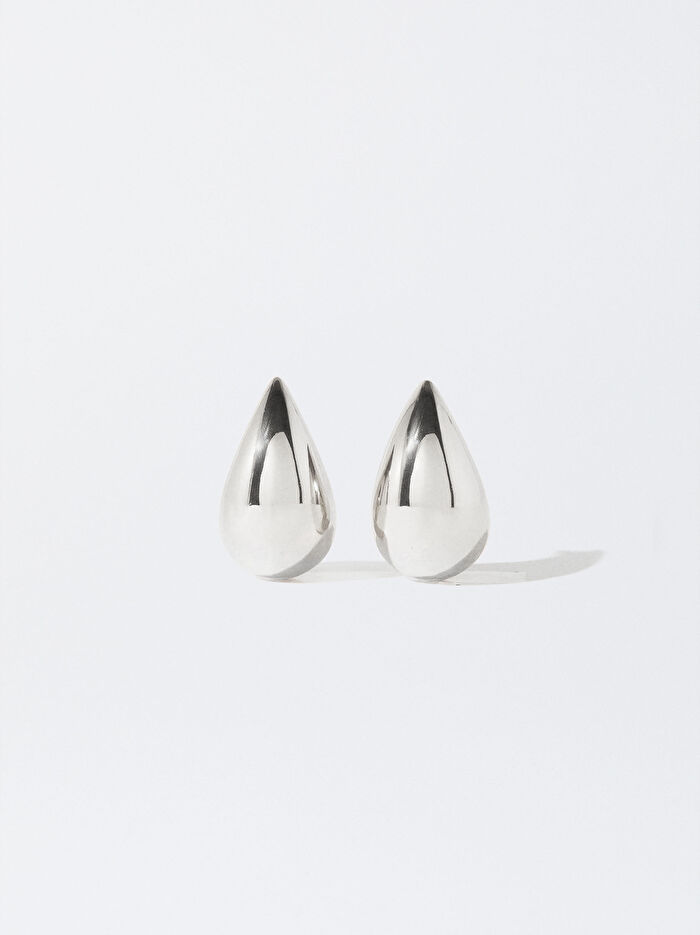 Gümüş Damla Küpe