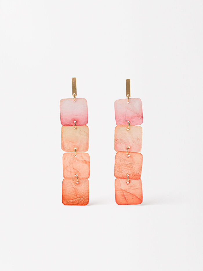 Uzun Deniz Kabuğu Küpe