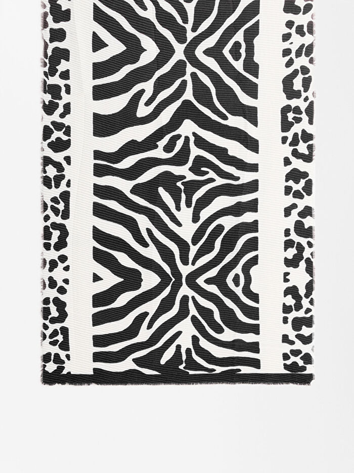 Leopar Desenli Şal