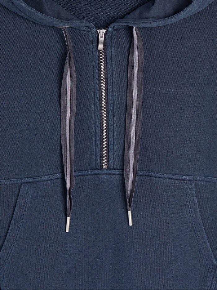 Fermuarlı Kapüşonlu Hoodie