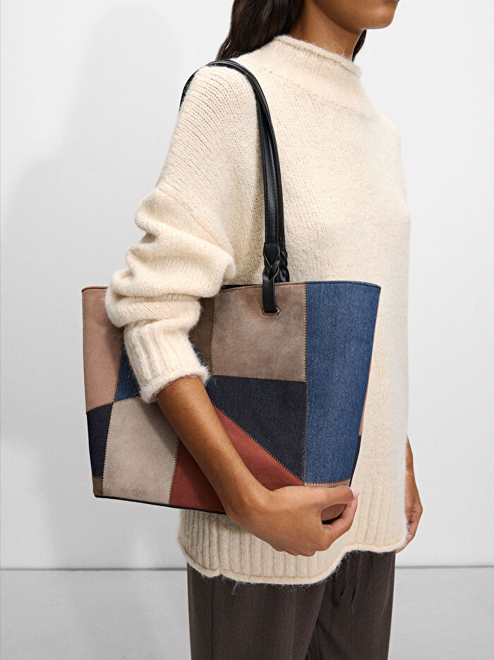 Patchwork Shopper Çanta
