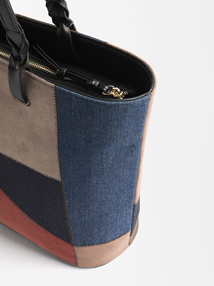 Patchwork Shopper Çanta