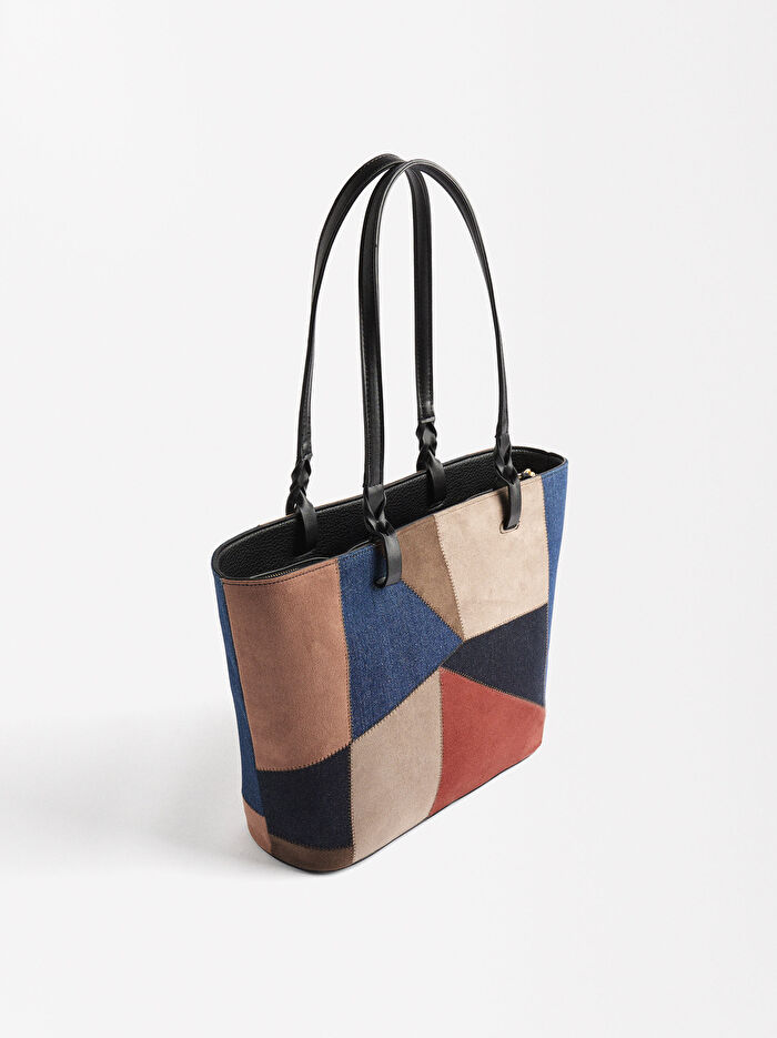 Patchwork Shopper Çanta