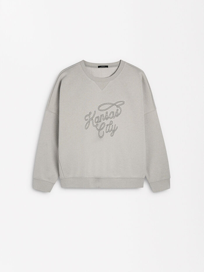 Nakış Detaylı Sweatshirt