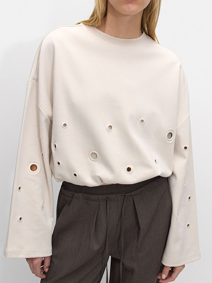 Zımba Detay Sweatshirt