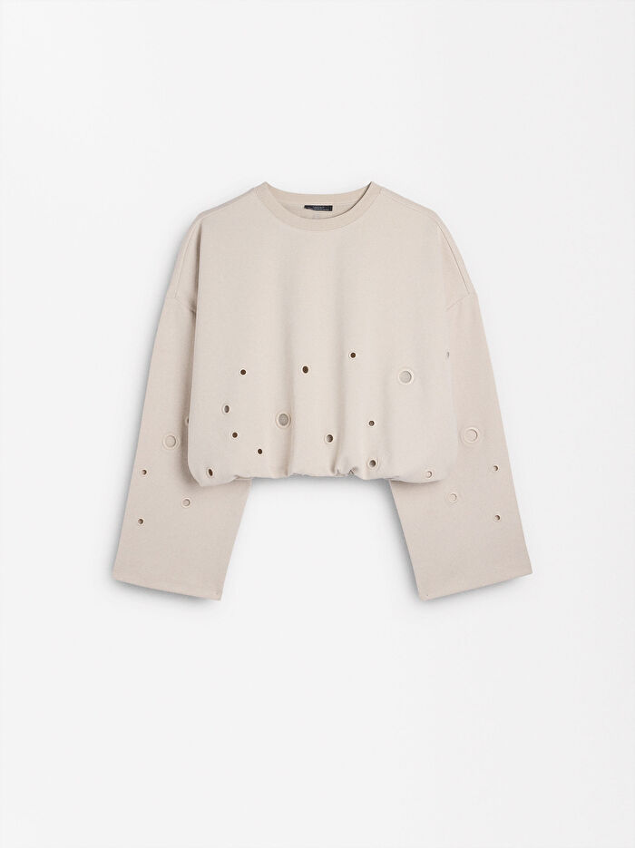 Zımba Detay Sweatshirt
