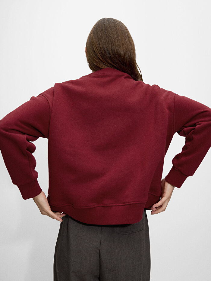Kiraz Desenli Sweatshirt