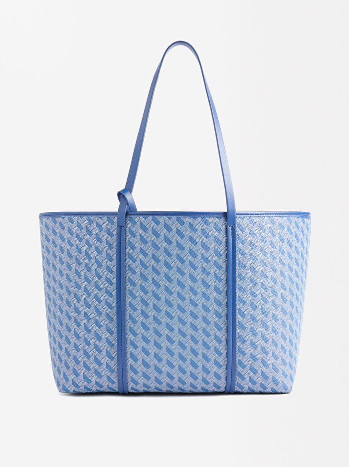 Desenli Shopper Çanta