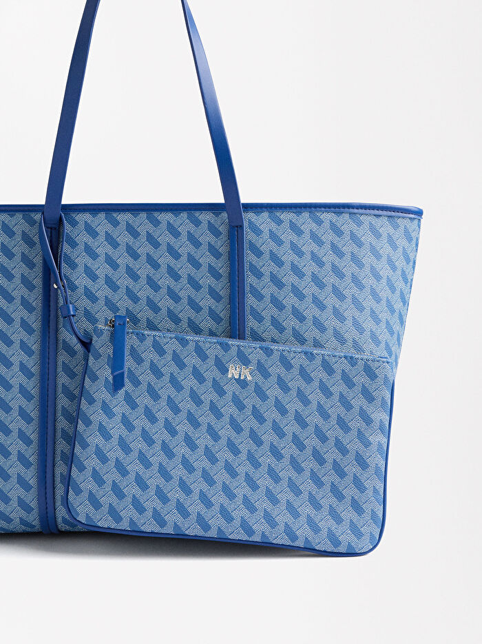 Desenli Shopper Çanta