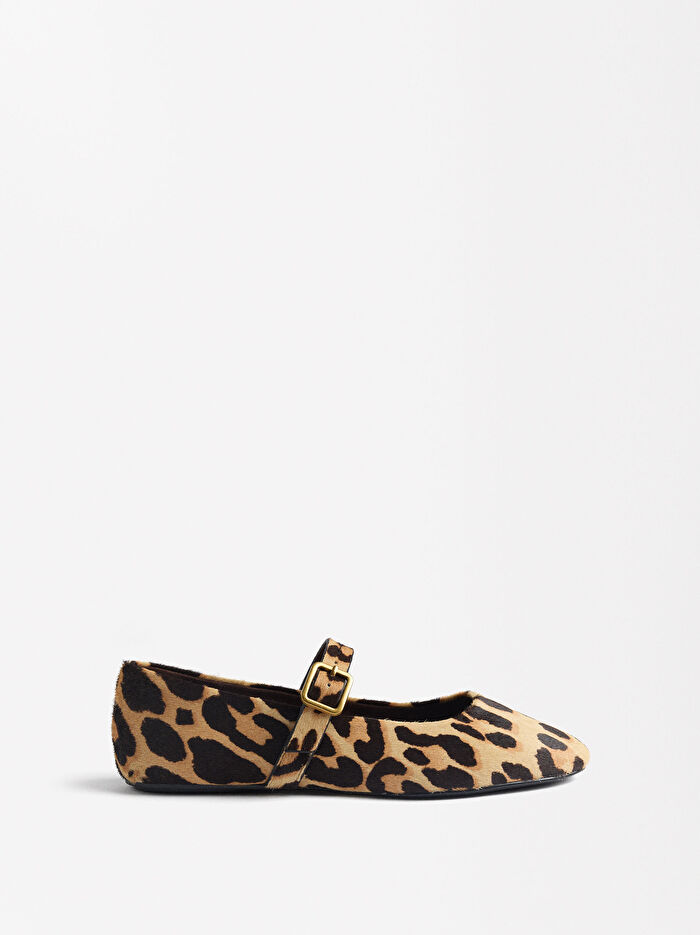 Leopar Desenli Deri Babet