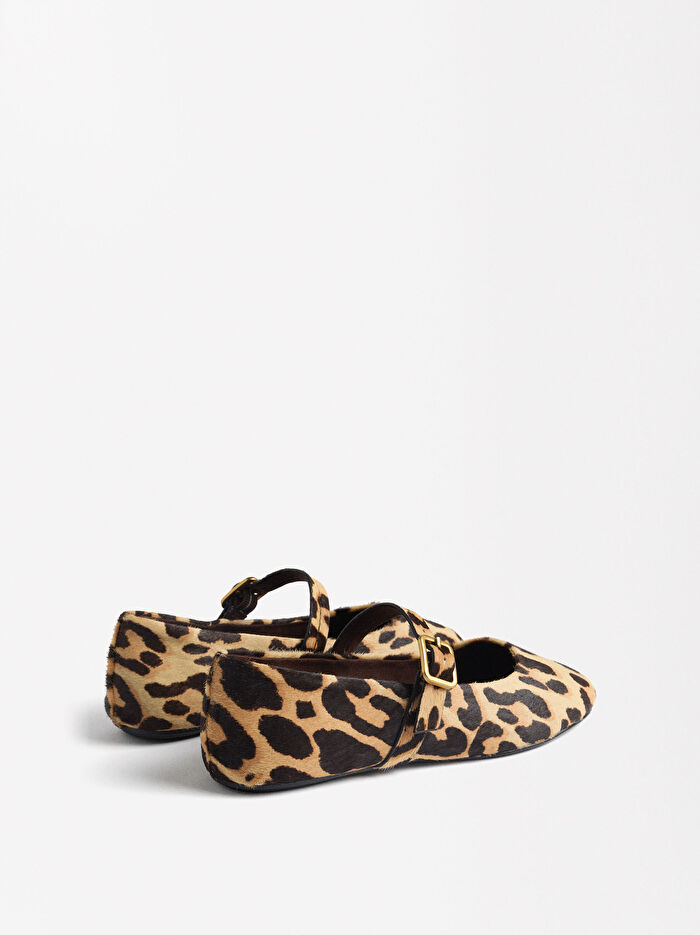 Leopar Desenli Deri Babet