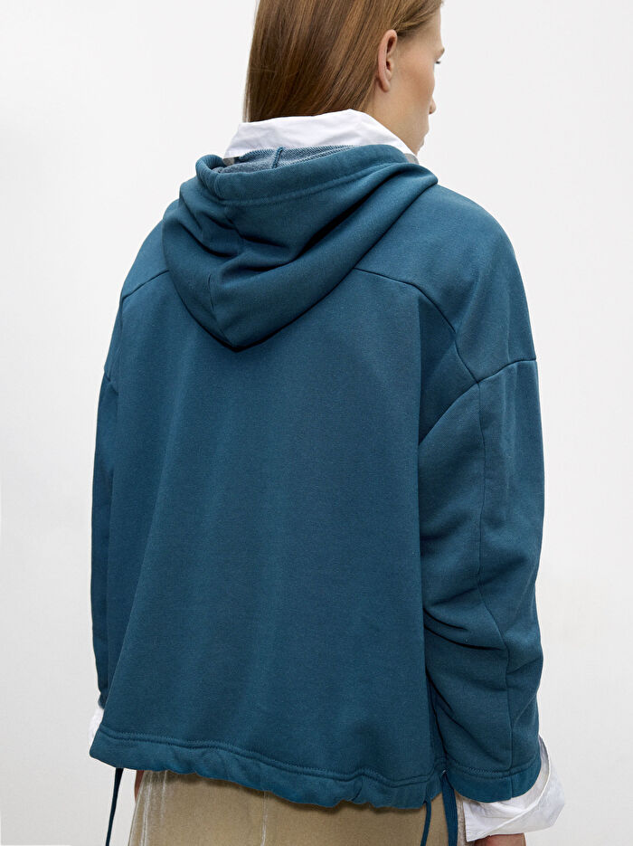 ONLINE ÖZEL - Papatya Desenli Sweatshirt
