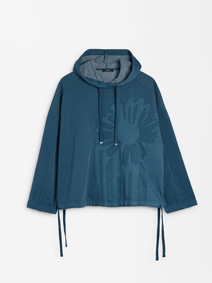 ONLINE ÖZEL - Papatya Desenli Sweatshirt