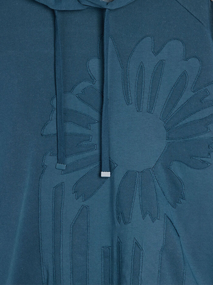 ONLINE ÖZEL - Papatya Desenli Sweatshirt
