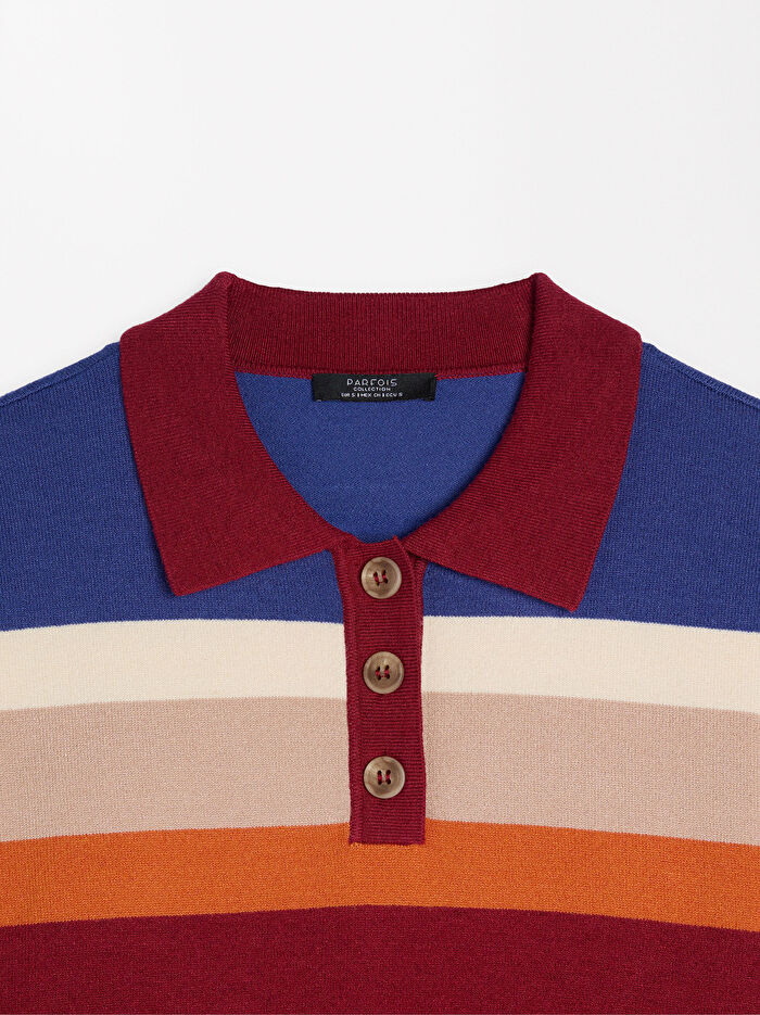 ÇİZGİLİ ÖRME SWEATSHIRT
