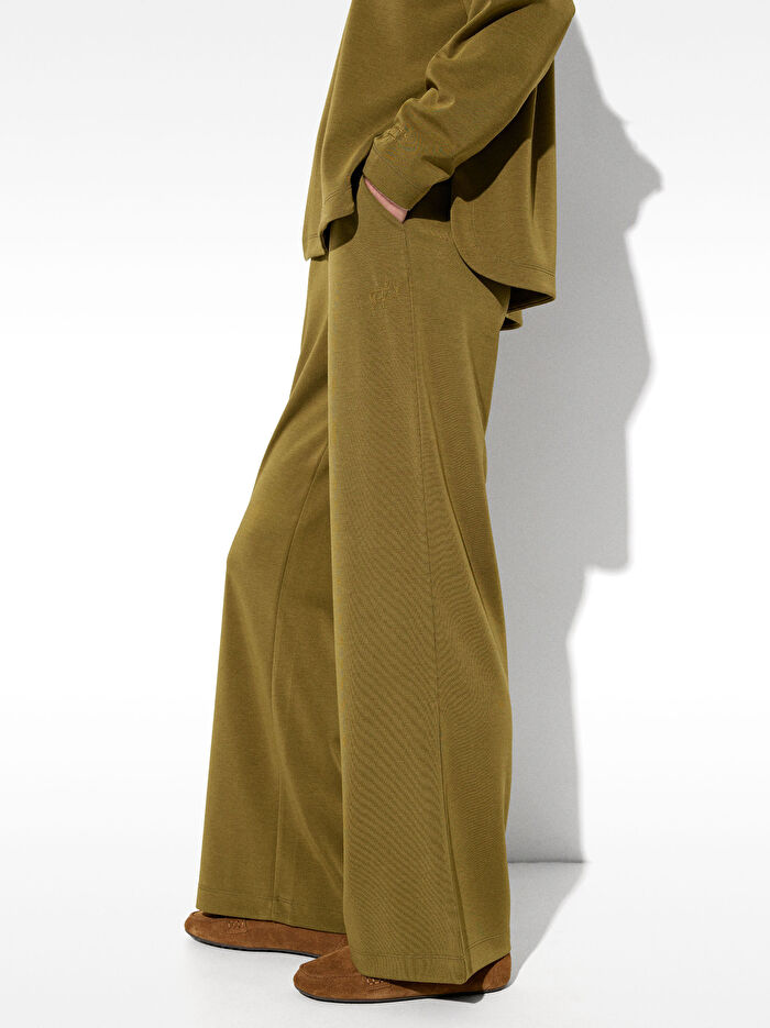 Elastik Belli Bol Kesim Pantolon