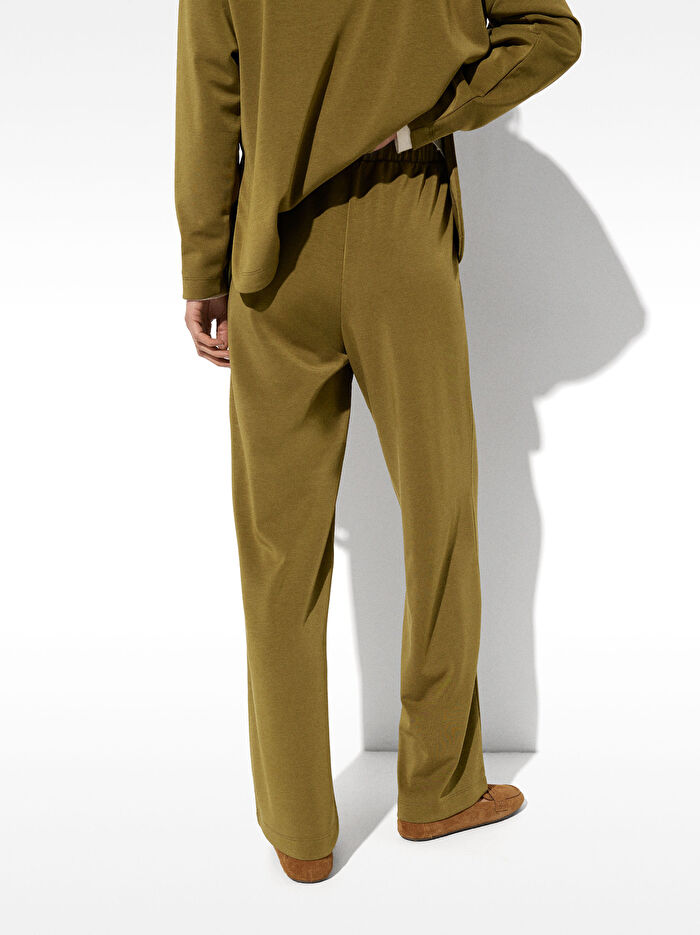 Elastik Belli Bol Kesim Pantolon