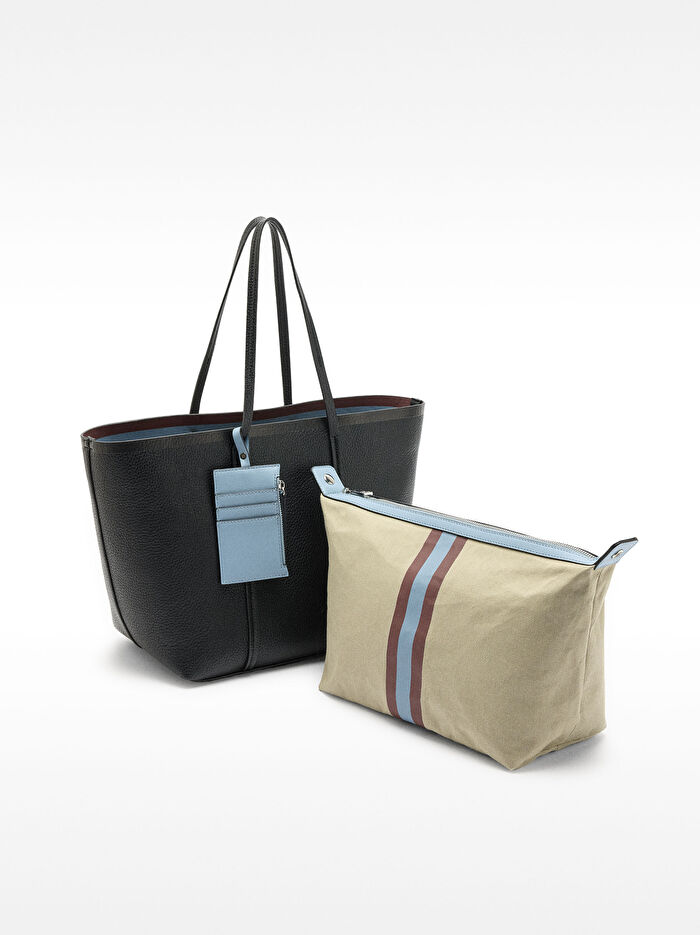 Çıkarılabilir Aksesuarlı Shopper Çanta