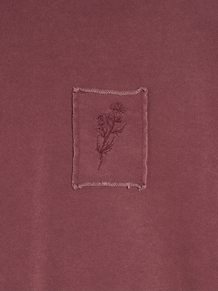 Pamuklu İşlemeli Sweatshirt
