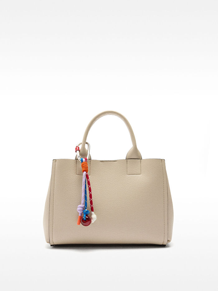Charm'lı Orta Boy Tote Çanta