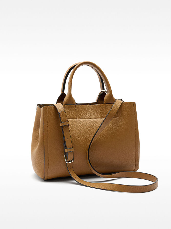 Charm'lı Orta Boy Tote Çanta