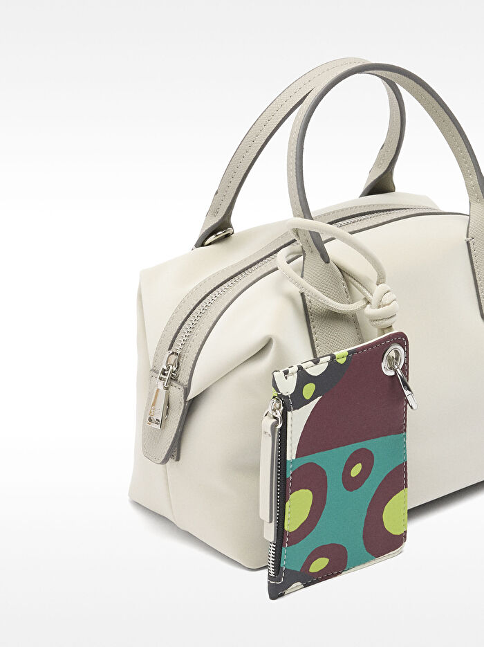 Kadife Dokulu Askılı Tote Çanta