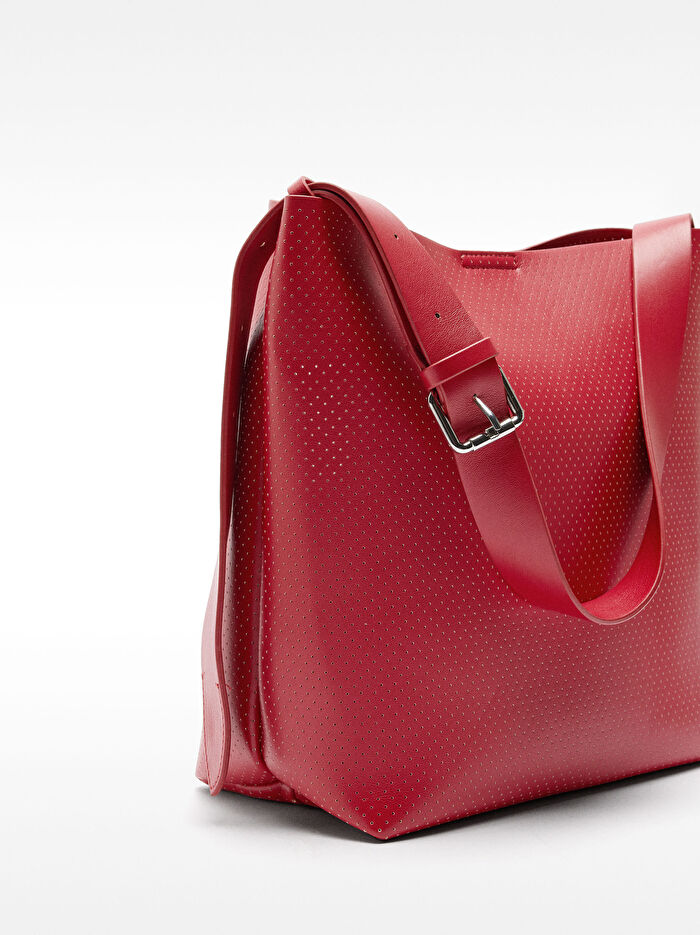 Dokulu Omuz Çantası