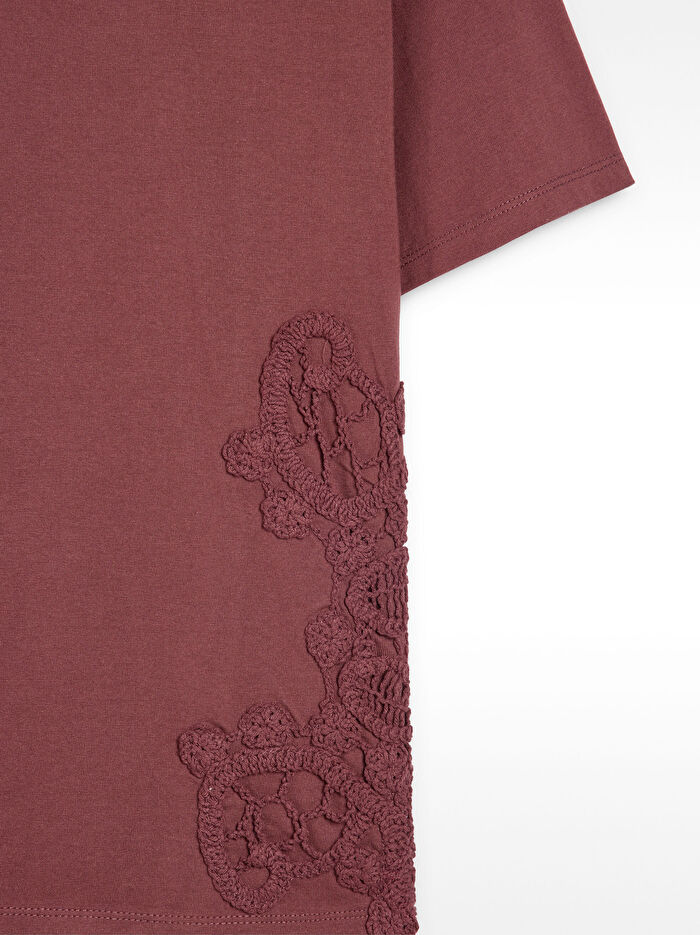 %100 Pamuk Nakışlı Tişört