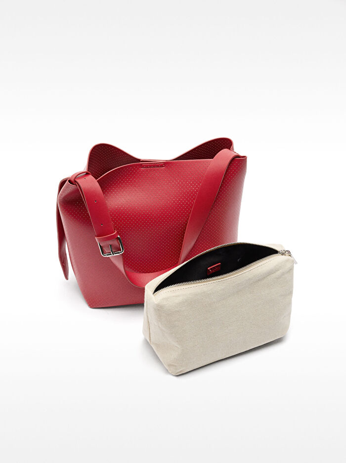 Dokulu Omuz Çantası