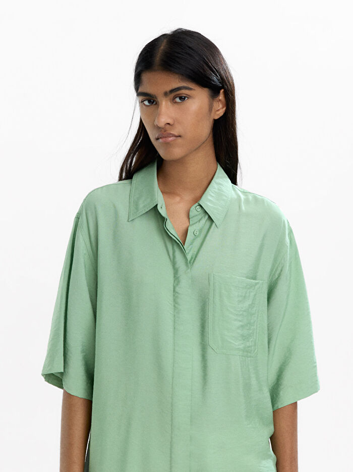 Cepli Gömlek Elbise