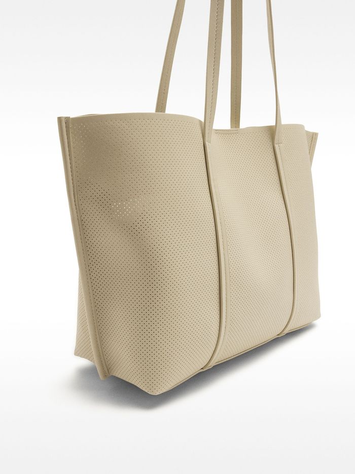 İçi Çıkarılabilir Delikli Shopper Çanta