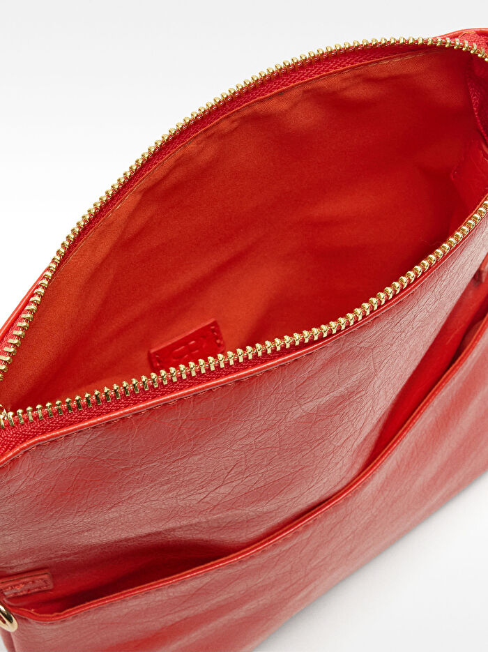 Doku Efektli Çapraz Çanta