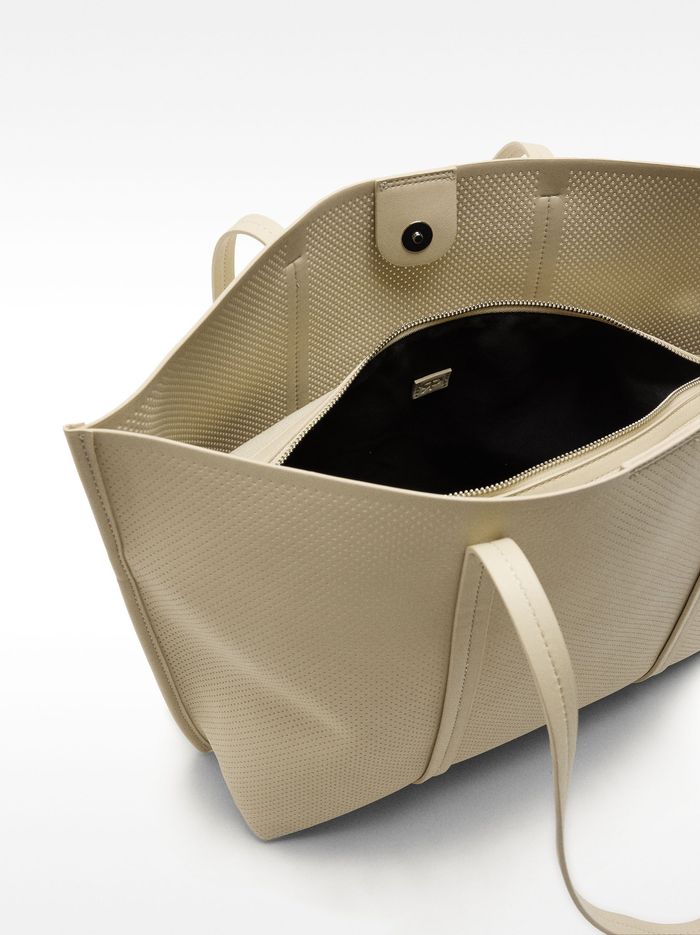 İçi Çıkarılabilir Delikli Shopper Çanta