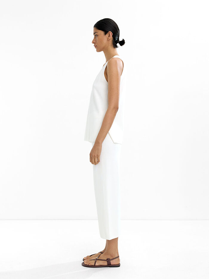 Kısa Paça Örme Pantolon