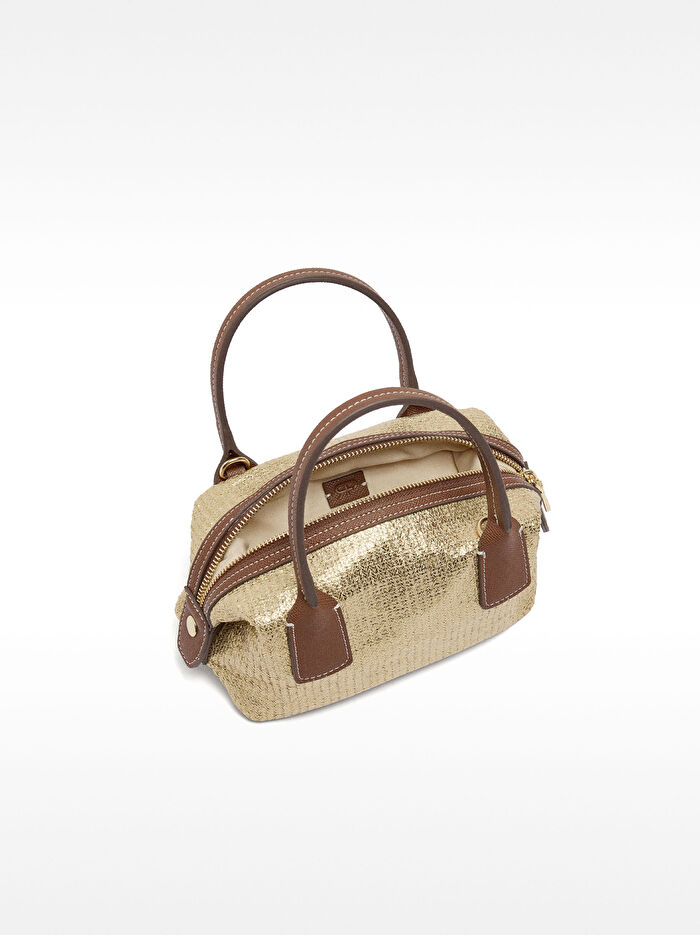 Hasır Efektli Tote Çanta