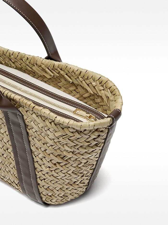 Hasır Shopper Çanta