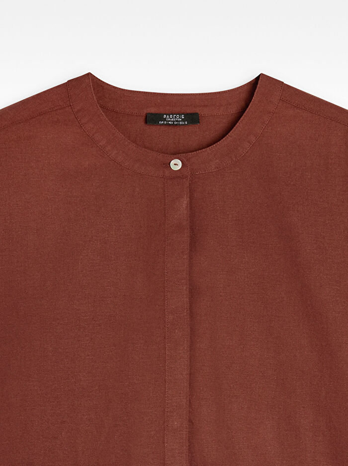 Düğmeli Kısa Kollu Gömlek